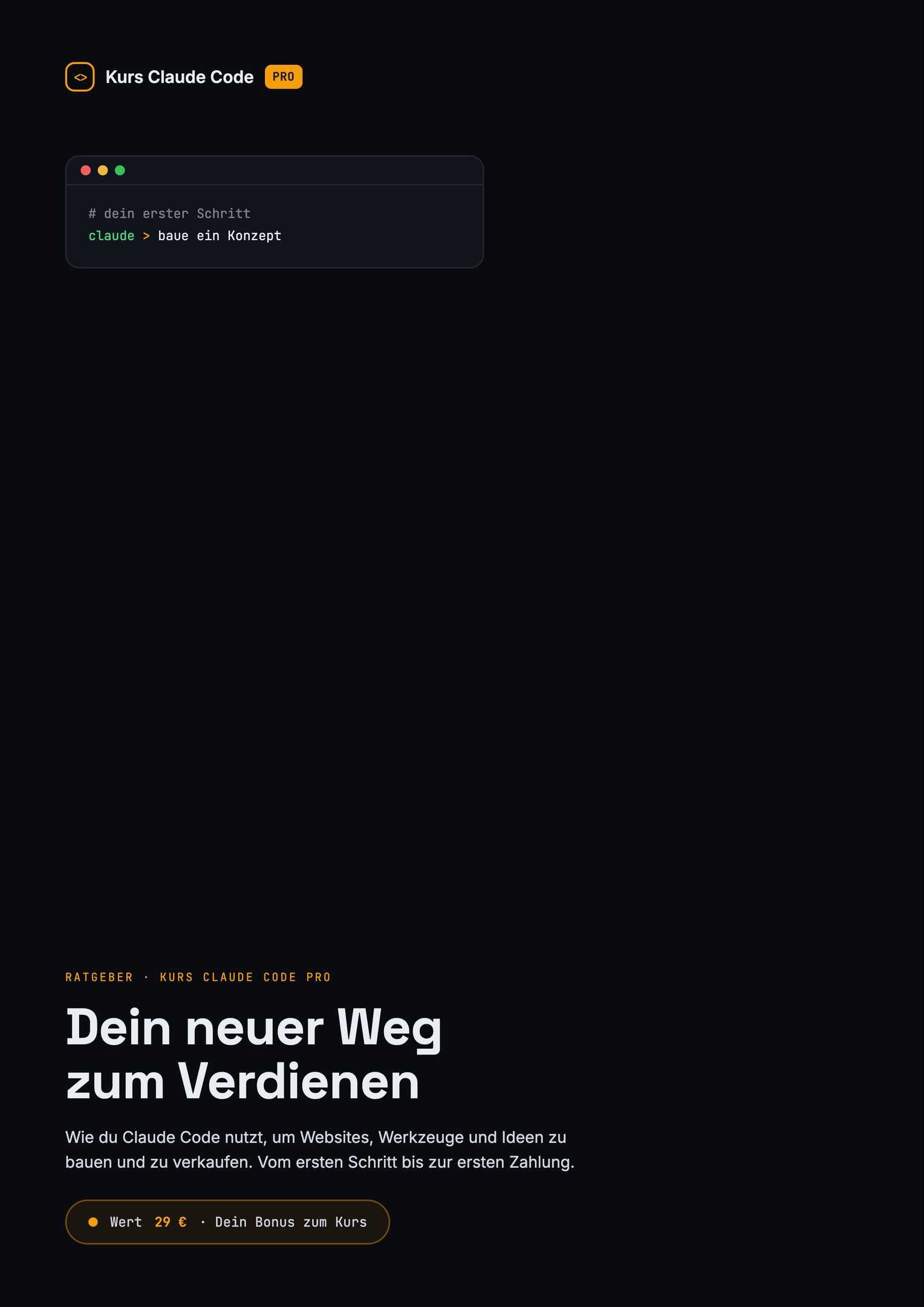 Cover des E-Books Dein neuer Weg zum Verdienen